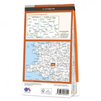 Ordnance Survey Explorer 1:25 000 Laminated - 202 - Leominster & Bromyard