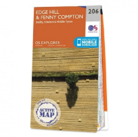 Ordnance Survey Explorer 1:25 000 Laminated - 206 - Edge Hill and Fanny Compton 