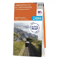 Ordnance Survey Explorer 1:25 000 Laminated - 213 - Aberystwyth & Cwm Rheidiol