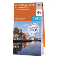 Ordnance Survey Explorer 1:25 000 Laminated - 374 - Isle of Mull North & Tobermory