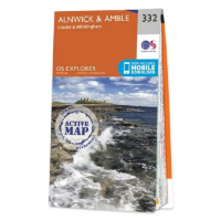 Ordnance Survey Explorer 1:25 000 Laminated - 332 - Alnwick & Amble