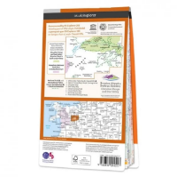 Ordnance Survey Explorer 1:25 000 Laminated - 255 - Llangollen & Berwyn