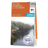 Ordnance Survey Explorer 1:25 000 Laminated - 242 - Telford Ironbridge & Wrekin