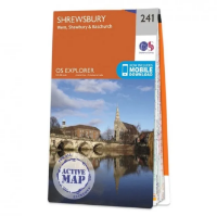 Ordnance Survey Explorer 1:25 000 Laminated - 241 - Shrewsbury