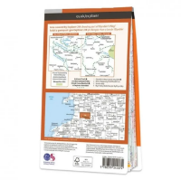 Ordnance Survey Explorer 1:25 000 Laminated - 214 - Llanidloes & Newtown