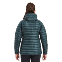 Montane Women's Anti-Freeze Hooded Down Jacket in Deep Forest