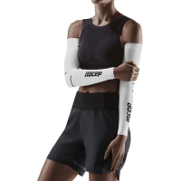 CEP Compression Arm Sleeves in White / Black