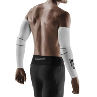 CEP Compression Arm Sleeves in White / Black