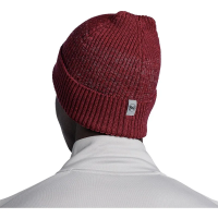Buff Merino Active Beanie in Solid Garnet