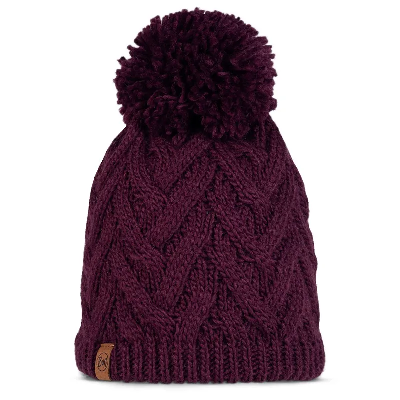 Buff Knitted & Fleece Band Hat in Caryn Dahlia