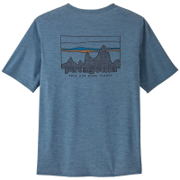 Patagonia Men's Capilene Cool Daily Graphic Shirt in '73 Skyline: Utility Blue X Dye