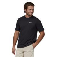 Patagonia Men's P-6 Logo Responsibili-Tee in Black