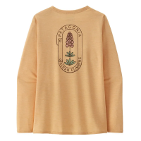 Patagonia Women's Long Sleeved Capilene Cool Daily Graphic Shirt - Lands - Sandy Melon X-Dye