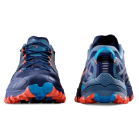 La Sportiva Bushido III Wide in Deep Sea / Cherry Tomato