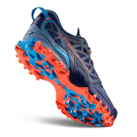 La Sportiva Bushido III Wide in Deep Sea / Cherry Tomato