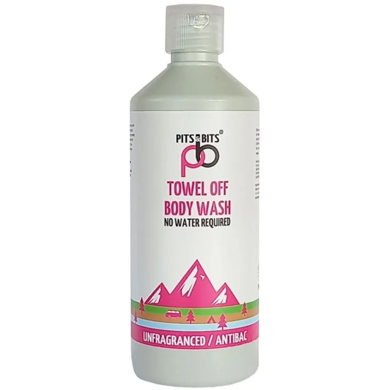 Pits & Bits Towel Off Body Wash 500ml Unfragranced 