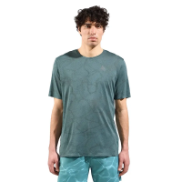 Odlo Men's Zeroweight Engineered Chill-Tec Running T-Shirt in Dark Slate Melange