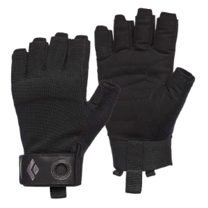 Black Diamond Crag Half-Finger Gloves in Black