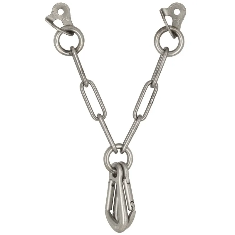 Fixe V-Belay Station 2x 12mm hangers, 2x snapgate karabiners