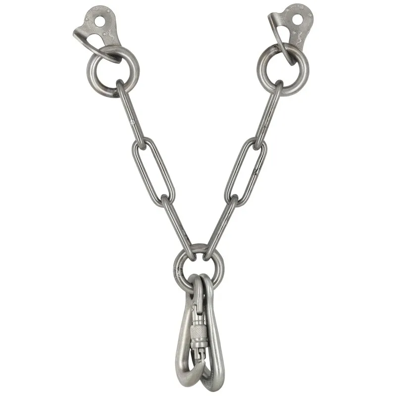 Fixe V-Belay Station 2x 10mm hangers, 1x snapgate karabiner, 1x screwgate karabiner
