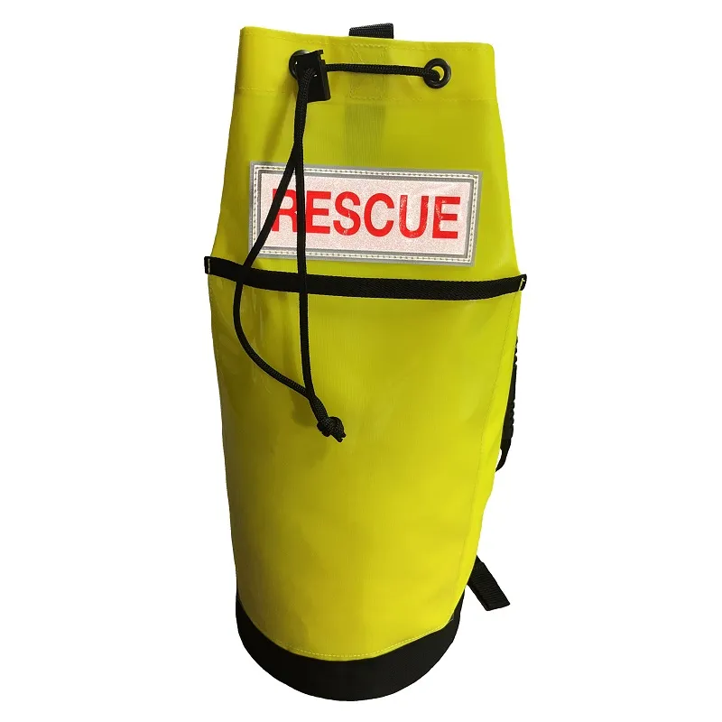 Lyon Rope Sack in 20L High Vis Green Rescue Label Clear Pocket