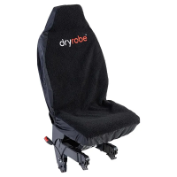 Dryrobe Water-Repellent Car Seat Cover - Single Seat - Black / Black 