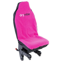 Dryrobe Water-Repellent Car Seat Cover - Single Seat - Black / Pink 