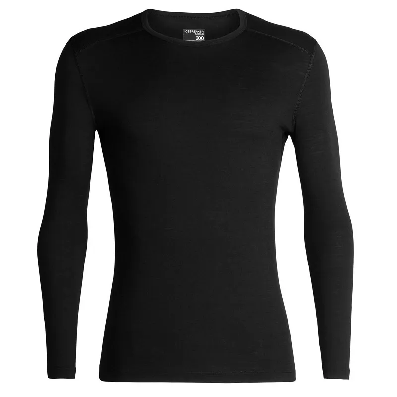 Icebreaker Men's Merino 200 Oasis Long Sleeve Crewe Thermal Top
