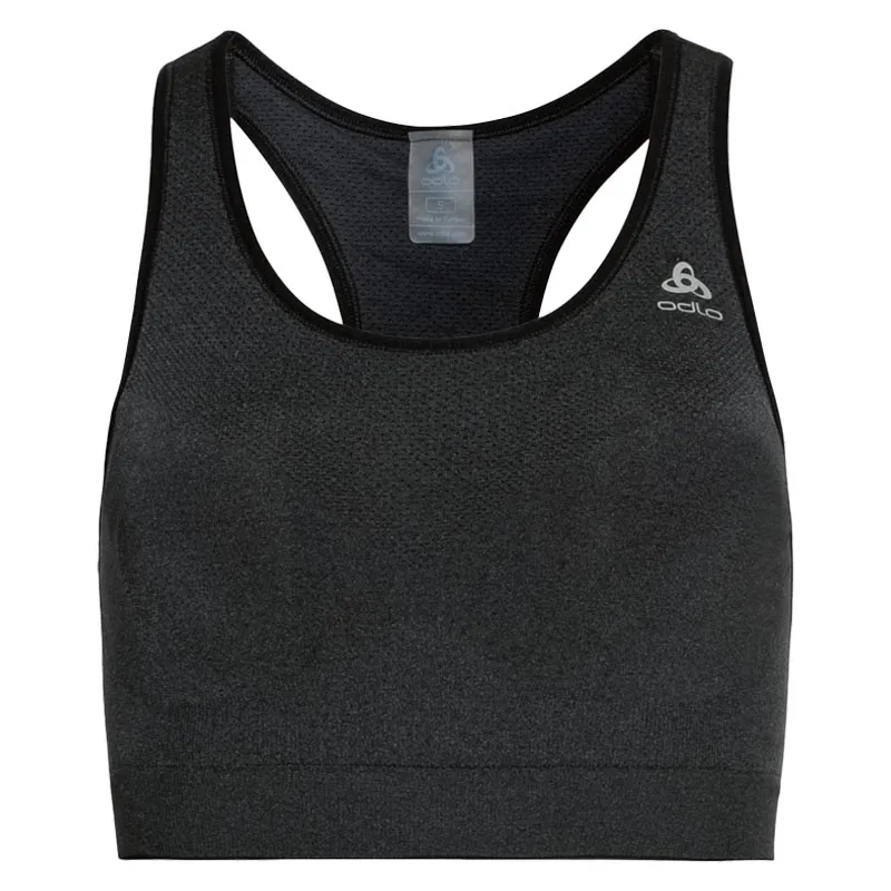  Odlo Women's Ceramicool Seamless Medium Support Sports Bra in Black
