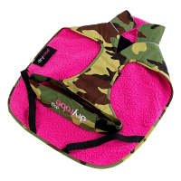 Dryrobe Dog Robe in Camo Pink