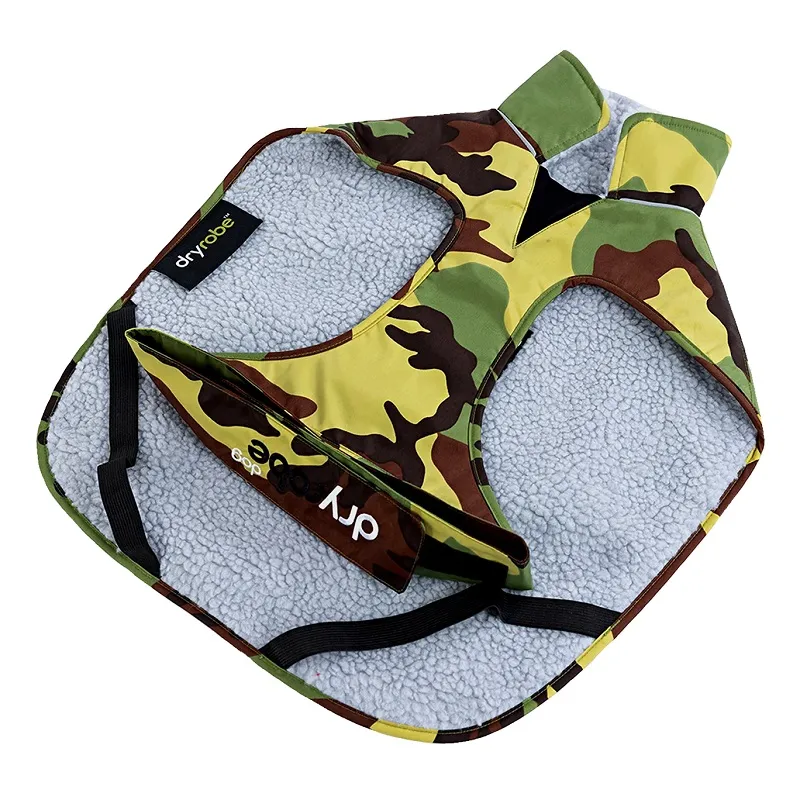 Dryrobe Dog Robe in Camo Grey
