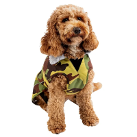 Dryrobe Dog Robe in Camo Grey