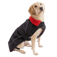 Dryrobe Dog Robe in Black Red