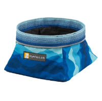 Ruffwear Quencher Packable Dog Bowl - Coastal Mountains 