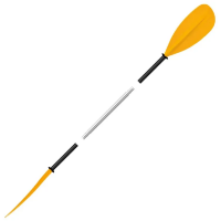 TNP Asymmetric Touring Paddle Three-Piece - Yellow
