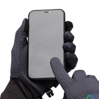 Black Diamond Gridtech Storm Hood Gloves - Carbon Glacier