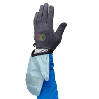 Black Diamond Gridtech Storm Hood Gloves - Carbon Glacier