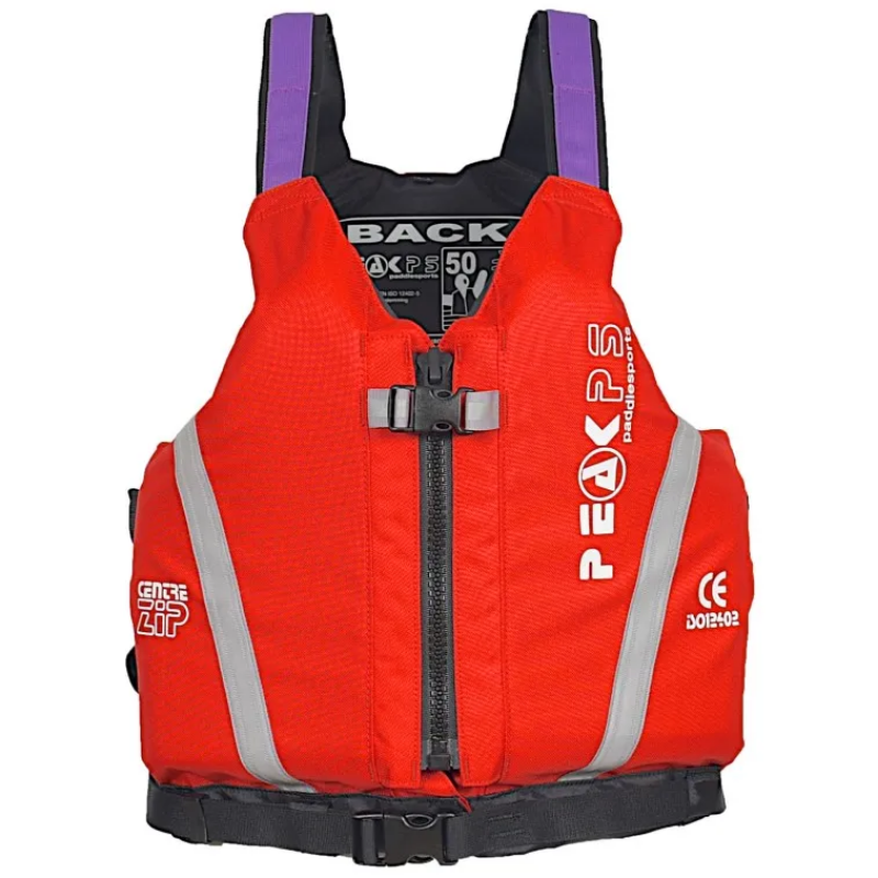 Peak PS Centre Zip PFD - Red / Purple - L / XL 