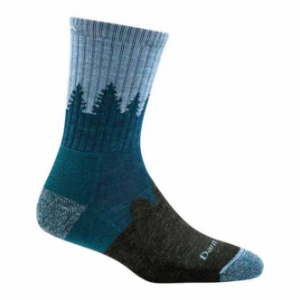 Darn Tough Women's Treeline Micro Crew Midweight Hiking Sock - Blue