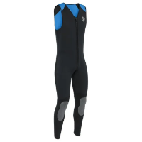 Palm Centre Longjohn - Black / Blue - M