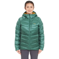 Rab Women's Glaceon Pro Down Jacket - Eucalyptus / Green Slate