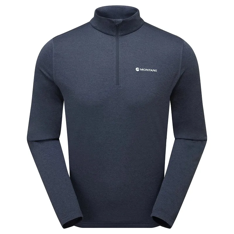 Montane Men's Dart Zip Neck T-Shirt - Eclipse Blue