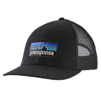Patagonia P-6 Logo LoPro Trucker Hat - Black