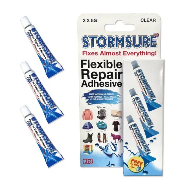 Stormsure Flexible Repair Adhesive - 3 x 5g tubes