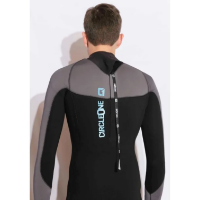Circle One Mens 5/4mm Winter Wetsuit Icon GBS Back Zip - Black / Grey 