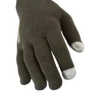 Sealskinz Hanworth - Solo Merino Liner Glove with I-Touch - One Size - Olive