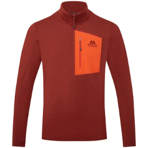 Mountain Equipment Lumiko Men's Zip T - Merlot / Cardinal
