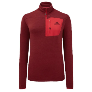 Mountain Equipment Lumiko Women's Zip T - Rhubarb / Capsicum