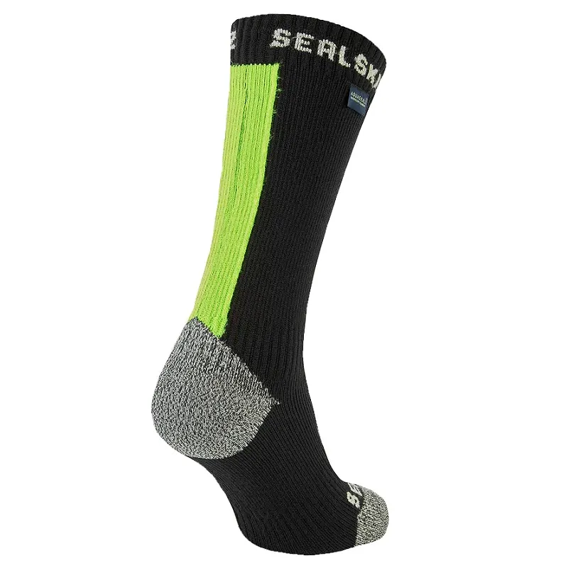 Sealskinz Briston - Waterproof All Weather Mid Sock with Hydrostop - Neon Yellow