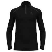 Odlo Men's ACTIVE X-WARM ECO Half-Zip Turtleneck Baselayer Top - Black